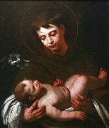 Bernardo Strozzi Saint Antony of Padua holding Baby Jesus china oil painting artist